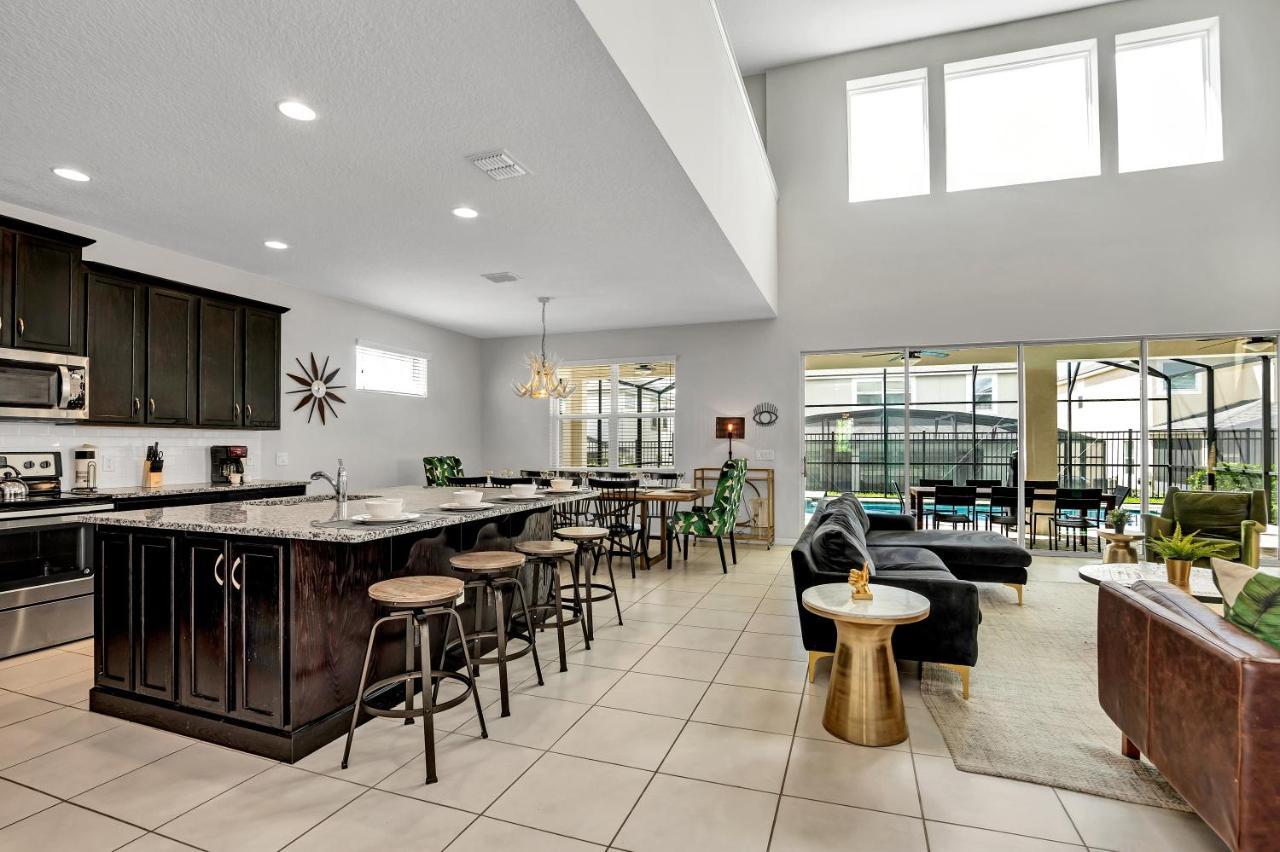 Modern Villa Wprivate Pool&Spa, Free Water Park Orlando Exteriör bild