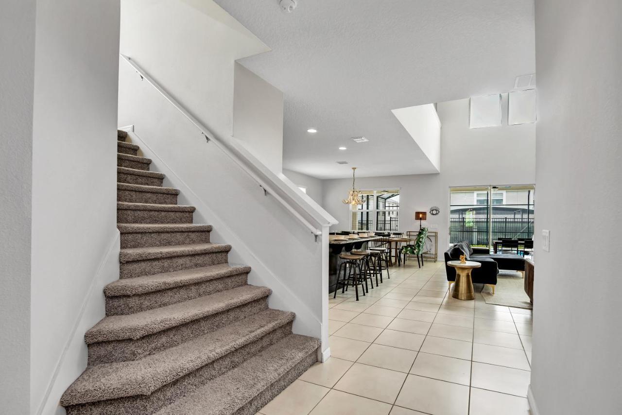 Modern Villa Wprivate Pool&Spa, Free Water Park Orlando Exteriör bild