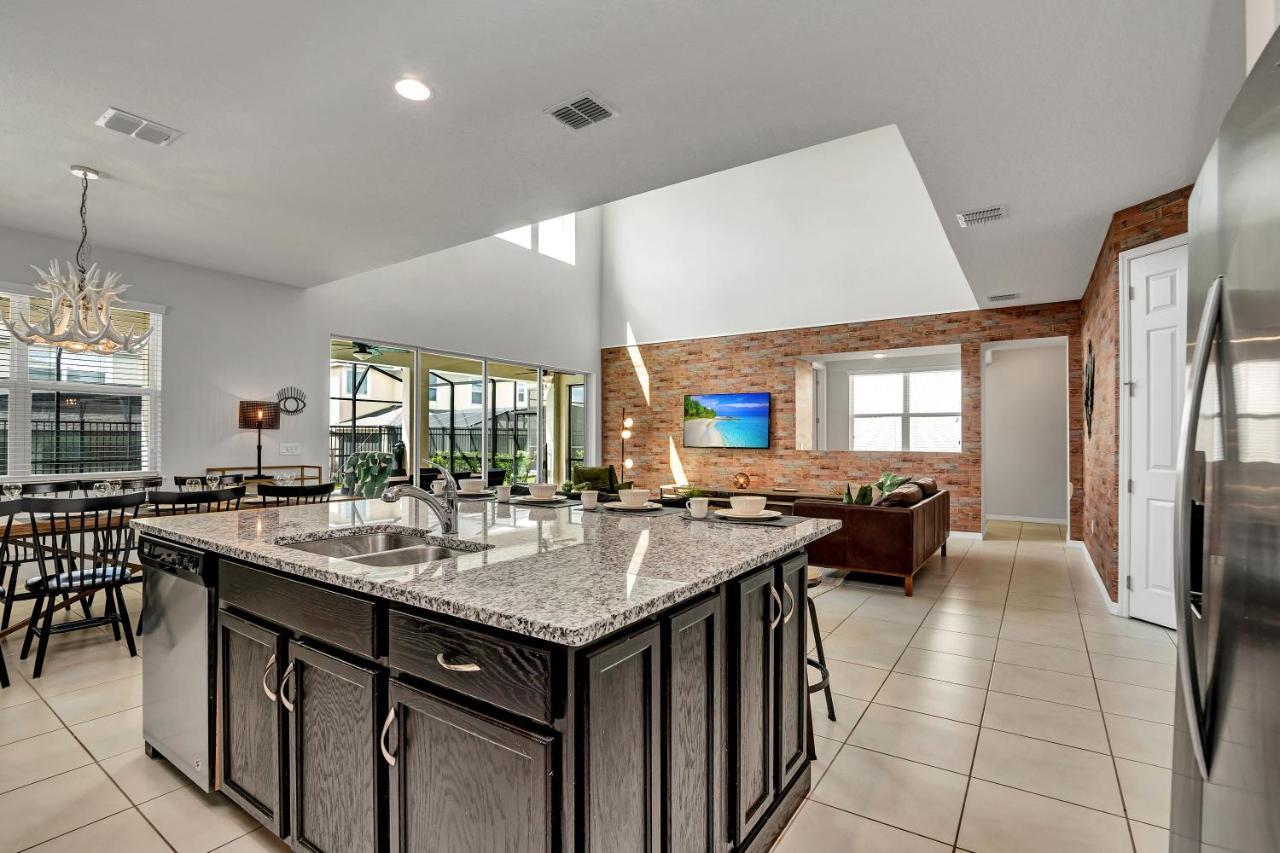 Modern Villa Wprivate Pool&Spa, Free Water Park Orlando Exteriör bild