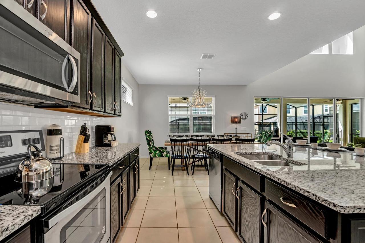 Modern Villa Wprivate Pool&Spa, Free Water Park Orlando Exteriör bild