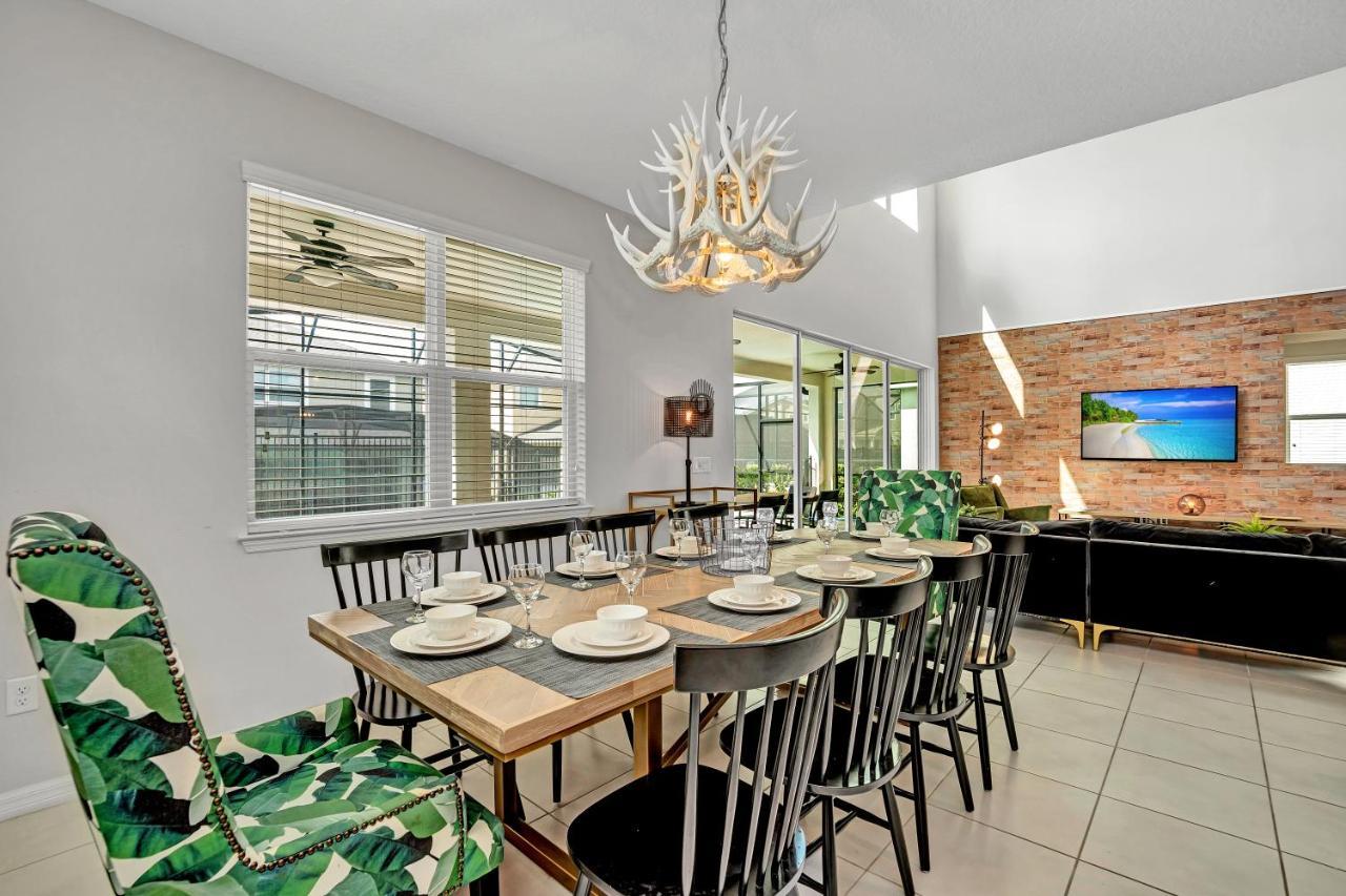 Modern Villa Wprivate Pool&Spa, Free Water Park Orlando Exteriör bild