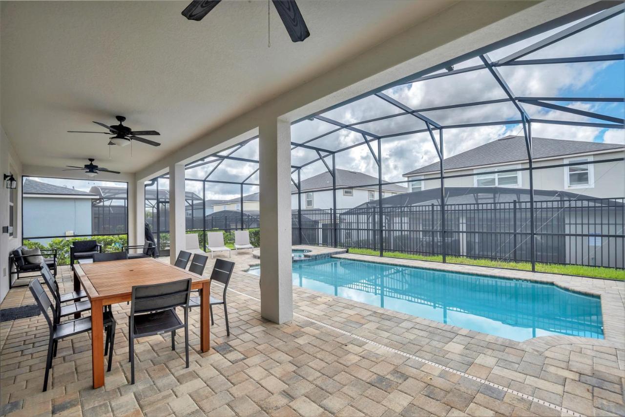 Modern Villa Wprivate Pool&Spa, Free Water Park Orlando Exteriör bild
