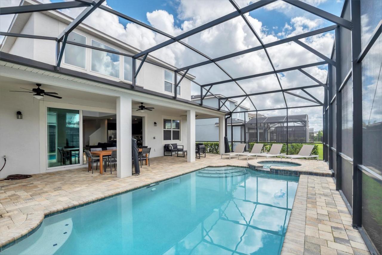 Modern Villa Wprivate Pool&Spa, Free Water Park Orlando Exteriör bild