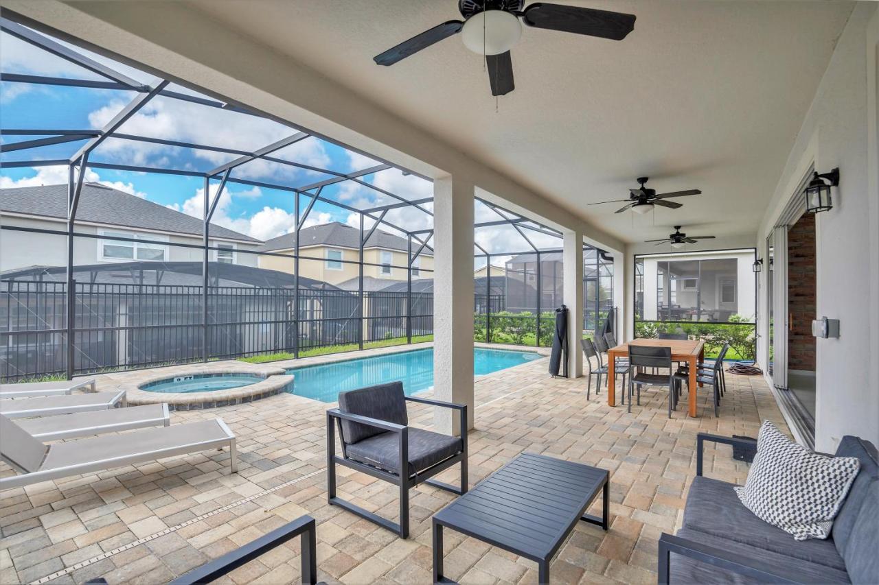 Modern Villa Wprivate Pool&Spa, Free Water Park Orlando Exteriör bild